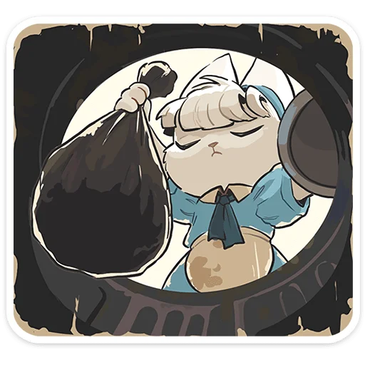 🐱 Стикер «Кошечка Мия» для Telegram