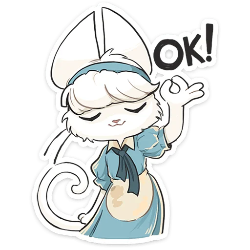 🐱 Стикер «Кошечка Мия» для Telegram