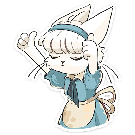 👍 Стикер «Кошечка Мия» для Telegram