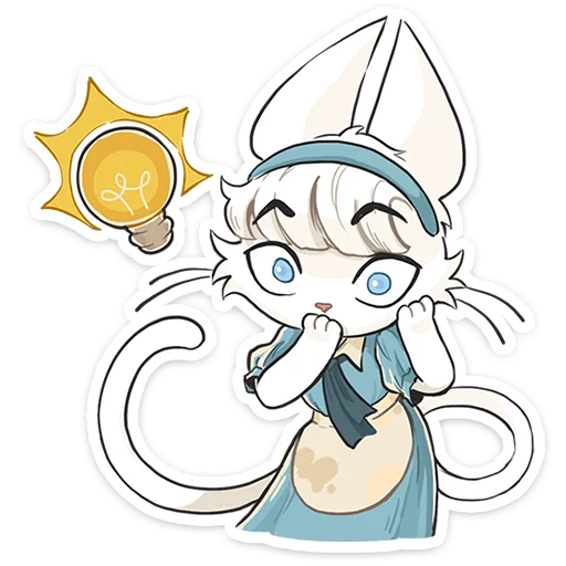 🐱 Стикер «Кошечка Мия» для Telegram