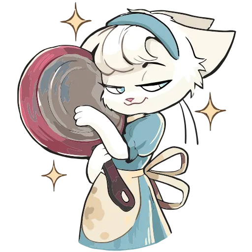 ☺️ Эмодзи «Кошечка Мия» для Telegram