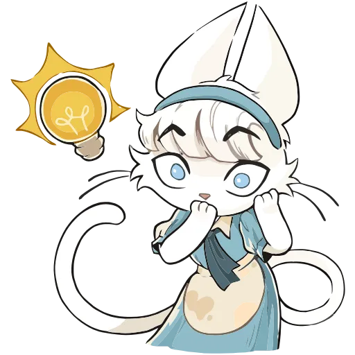 💡 Эмодзи «Кошечка Мия» для Telegram
