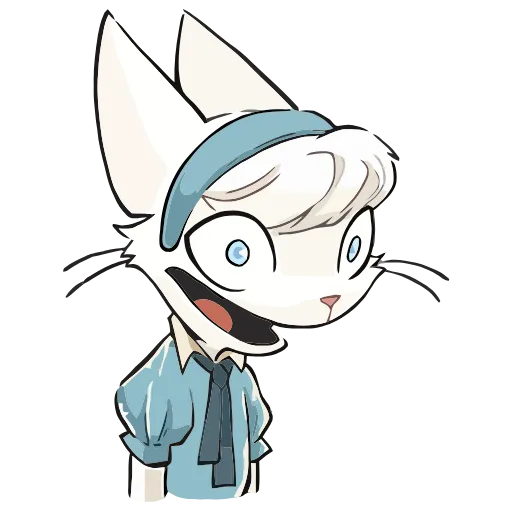 😭 Эмодзи «Кошечка Мия» для Telegram