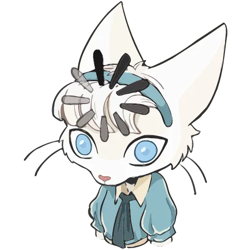 🤔 Эмодзи «Кошечка Мия» для Telegram