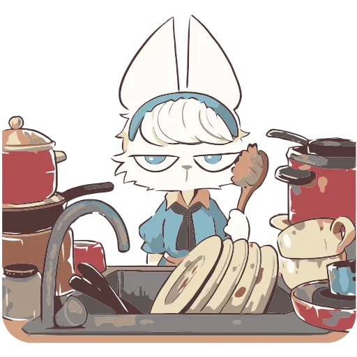 🔪 Эмодзи «Кошечка Мия» для Telegram