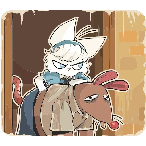 😡 Эмодзи «Кошечка Мия» для Telegram