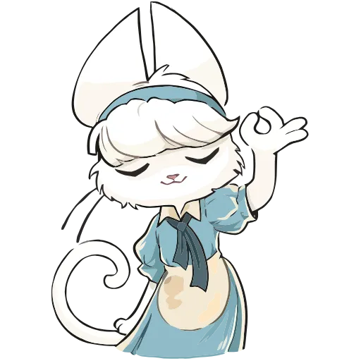 👌 Эмодзи «Кошечка Мия» для Telegram