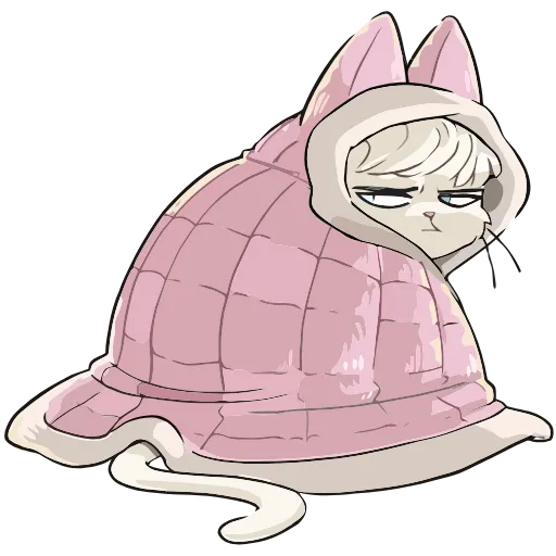 😐 Эмодзи «Кошечка Мия» для Telegram