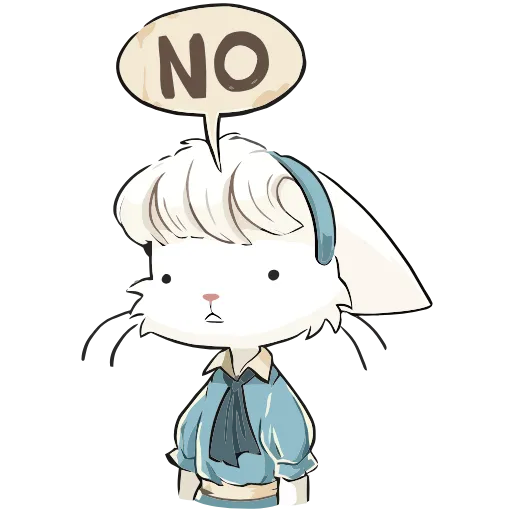 🙅‍♂️ Эмодзи «Кошечка Мия» для Telegram