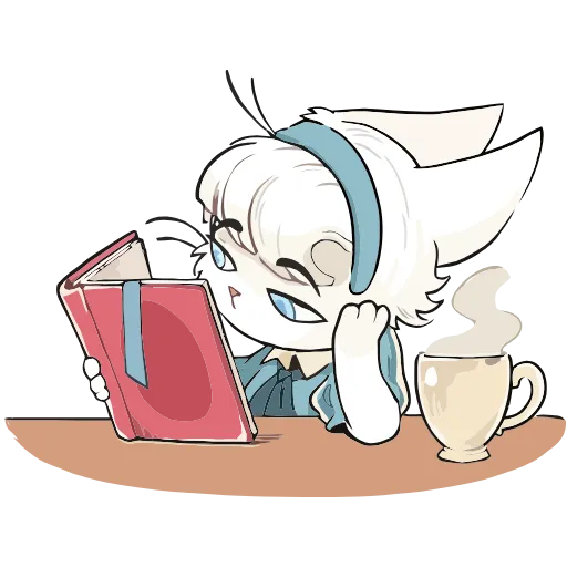 📖 Эмодзи «Кошечка Мия» для Telegram