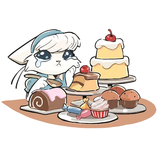 🍩 Эмодзи «Кошечка Мия» для Telegram
