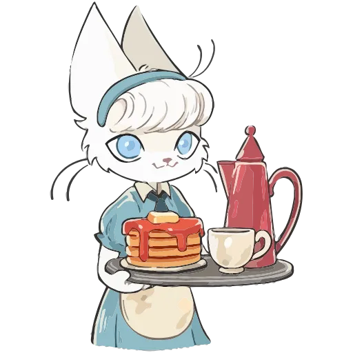 ☀️ Эмодзи «Кошечка Мия» для Telegram