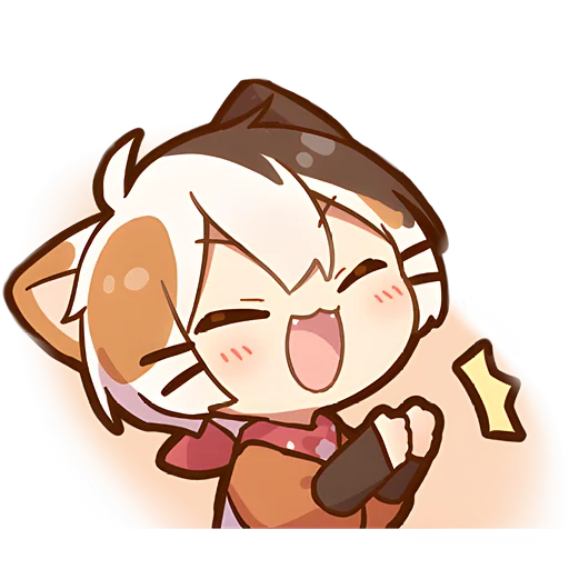 👏 Стикер «Котенок Такамару» для Telegram