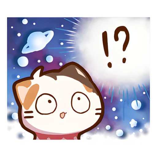 🧐 Стикер «Котенок Такамару» для Telegram