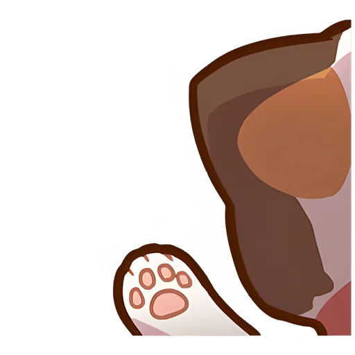 👋 Стикер «Котенок Такамару» для Telegram