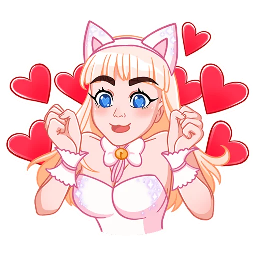 😍 Стикер «Кошечка Каталина» для Telegram