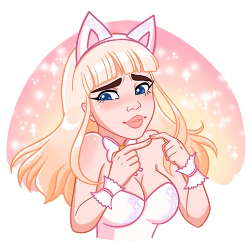 🥺 Стикер «Кошечка Каталина» для Telegram