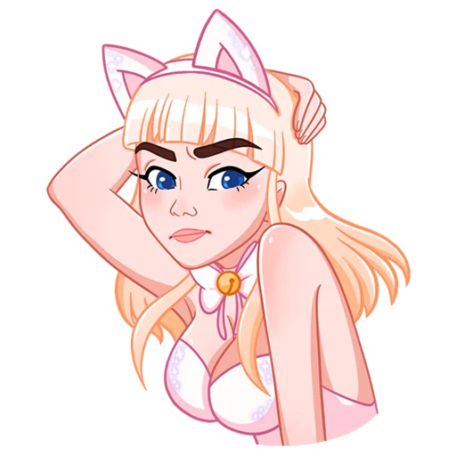 😬 Стикер «Кошечка Каталина» для Telegram