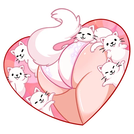 ❤️ Стикер «Кошечка Каталина» для Telegram