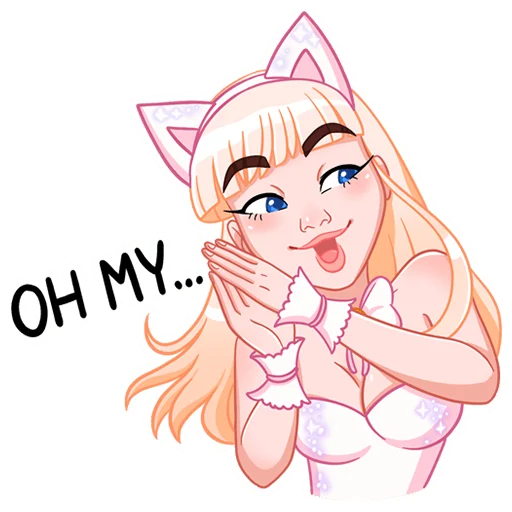 😯 Стикер «Кошечка Каталина» для Telegram