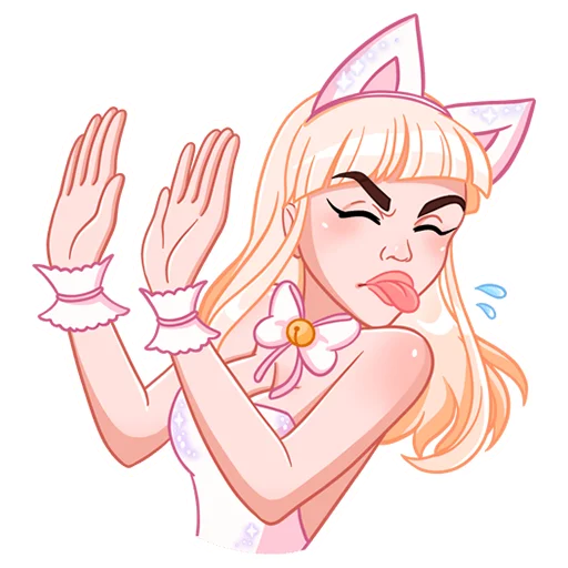 😝 Стикер «Кошечка Каталина» для Telegram
