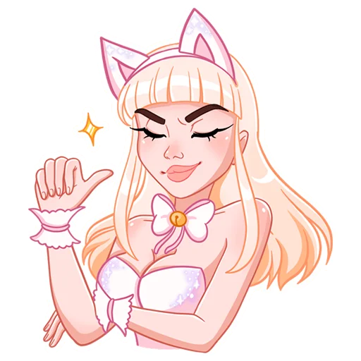 😋 Стикер «Кошечка Каталина» для Telegram