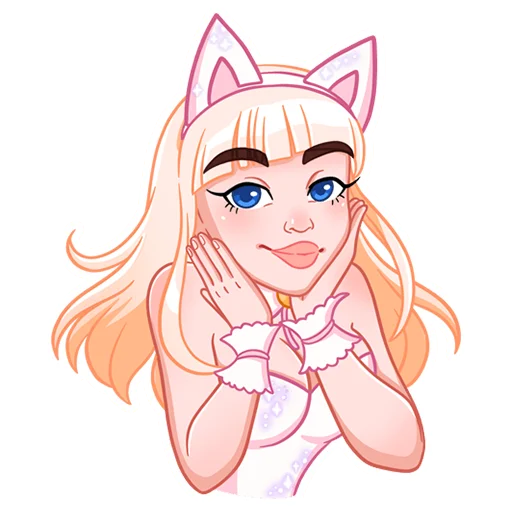 🙂 Стикер «Кошечка Каталина» для Telegram