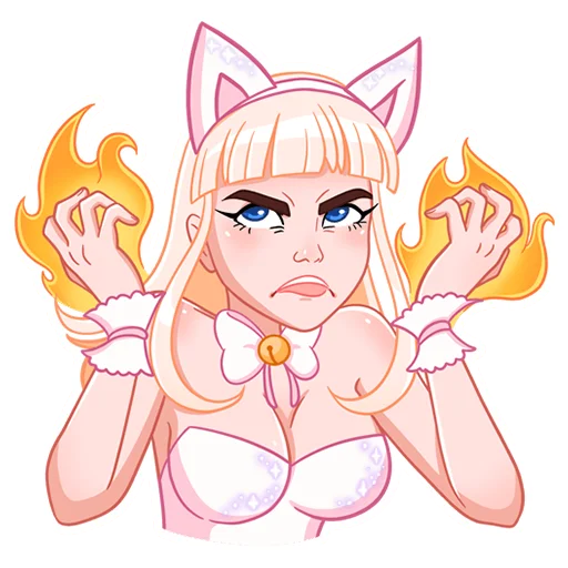 😠 Стикер «Кошечка Каталина» для Telegram