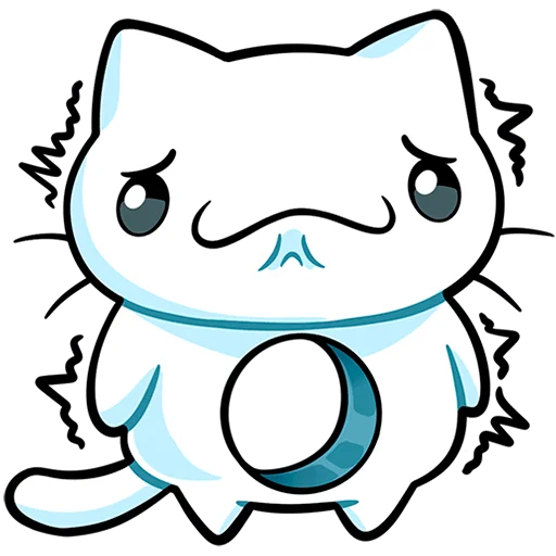 😔 Стикер «Кисятки Без Текста» для Telegram