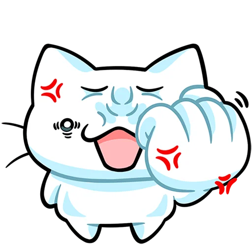 👊 Стикер «Кисятки Без Текста» для Telegram