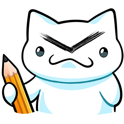 😠 Стикер «Кисятки Без Текста» для Telegram