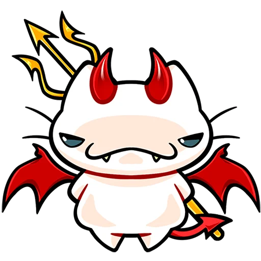 😈 Стикер «Кисятки Без Текста» для Telegram