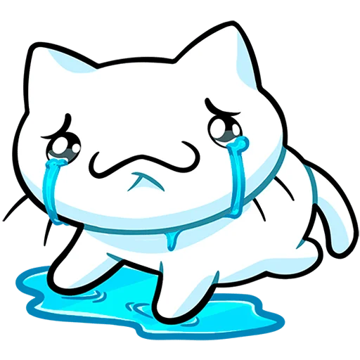 😭 Стикер «Кисятки Без Текста» для Telegram