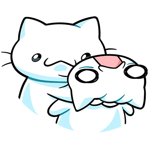 😵 Стикер «Кисятки Без Текста» для Telegram