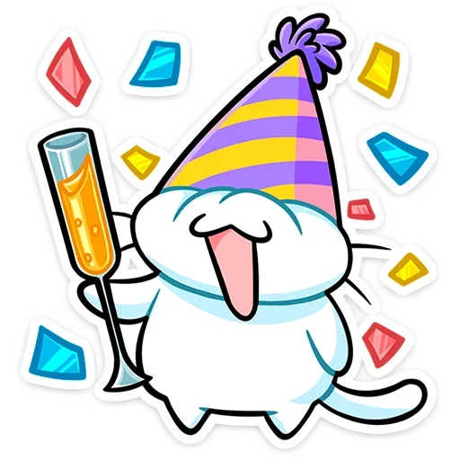 🥳 Стикер «Кисятки» для Telegram