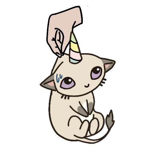 😅 Стикер «Kittycorn» для Telegram