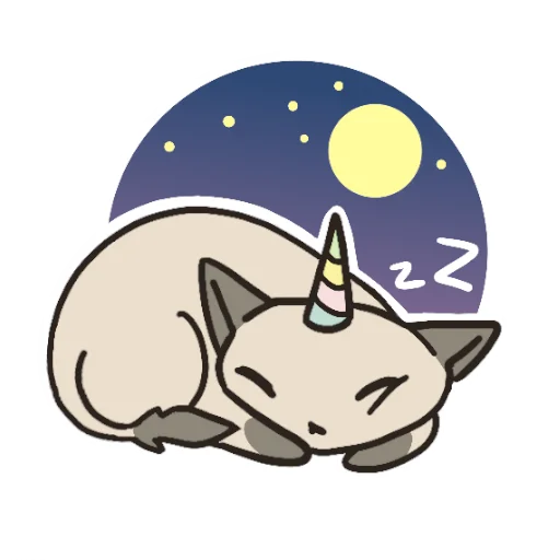 😴 Стикер «Kittycorn» для Telegram