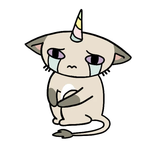 😭 Стикер «Kittycorn» для Telegram