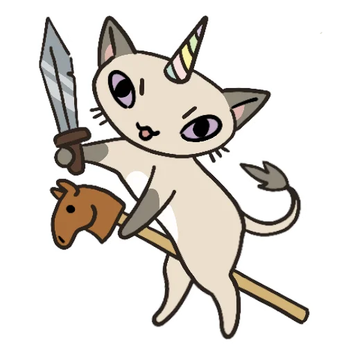 🐴 Стикер «Kittycorn» для Telegram