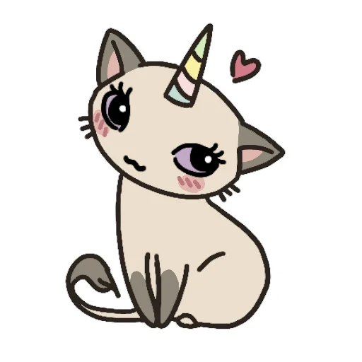 ☺ Стикер «Kittycorn» для Telegram