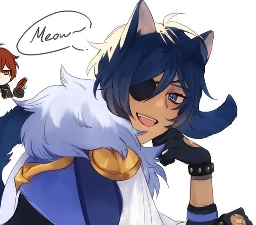 ❄️ Стикер «Kitty Kaeya» для Telegram