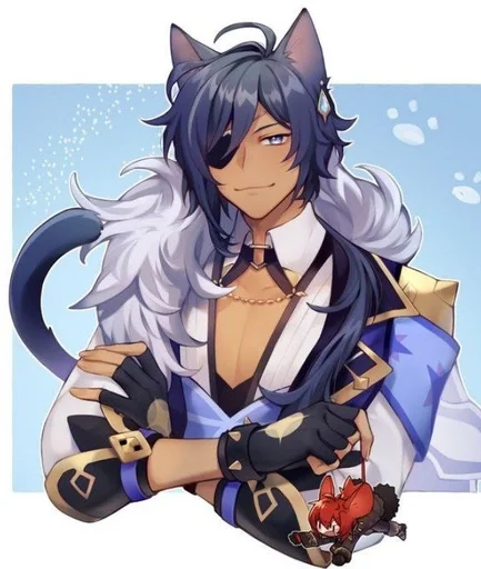 ❄️ Стикер «Kitty Kaeya» для Telegram