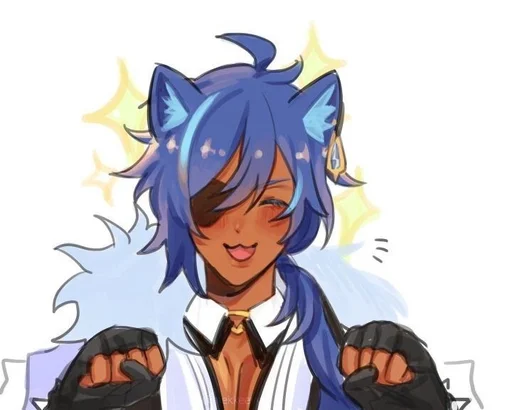 ❄️ Стикер «Kitty Kaeya» для Telegram