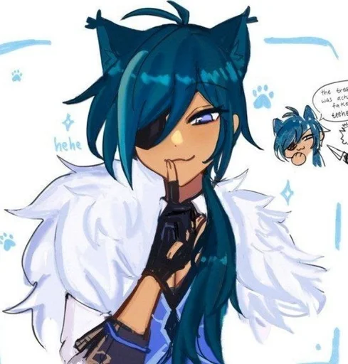 ❄️ Стикер «Kitty Kaeya» для Telegram