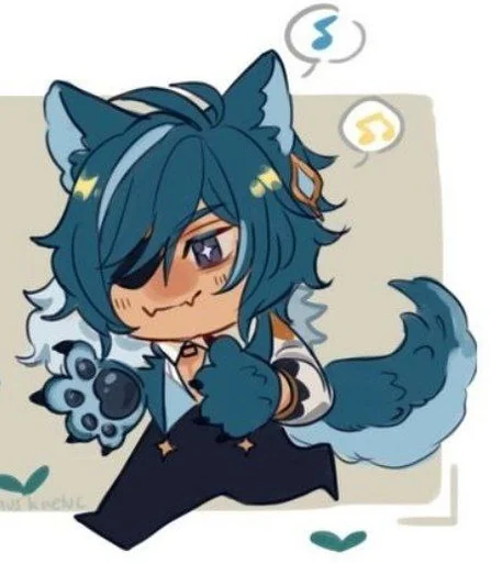 ❄️ Стикер «Kitty Kaeya» для Telegram