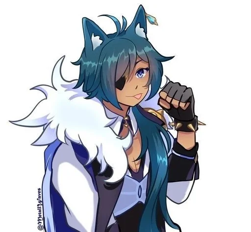 ❄️ Стикер «Kitty Kaeya» для Telegram