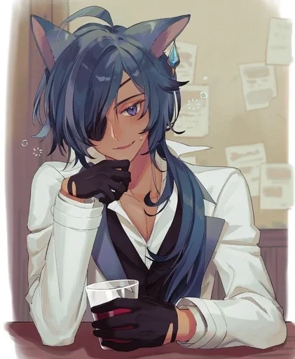 ❄️ Стикер «Kitty Kaeya» для Telegram