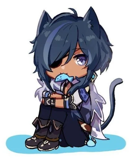 ❄️ Стикер «Kitty Kaeya» для Telegram