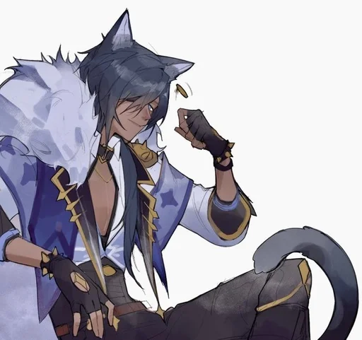 ❄️ Стикер «Kitty Kaeya» для Telegram