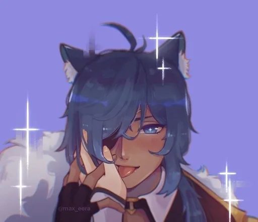 ❄️ Стикер «Kitty Kaeya» для Telegram